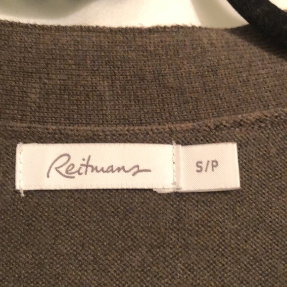 Reitmans long sweater size Small. Khaki green. - Picture 4 of 5